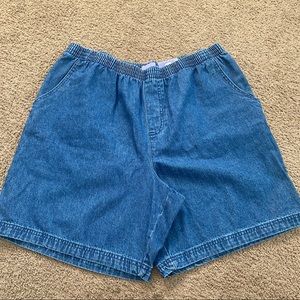 Pre-spring denim shorts